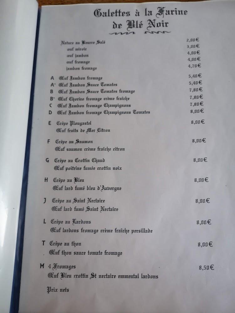 Crêperie La Galtouère - Menu Image 2